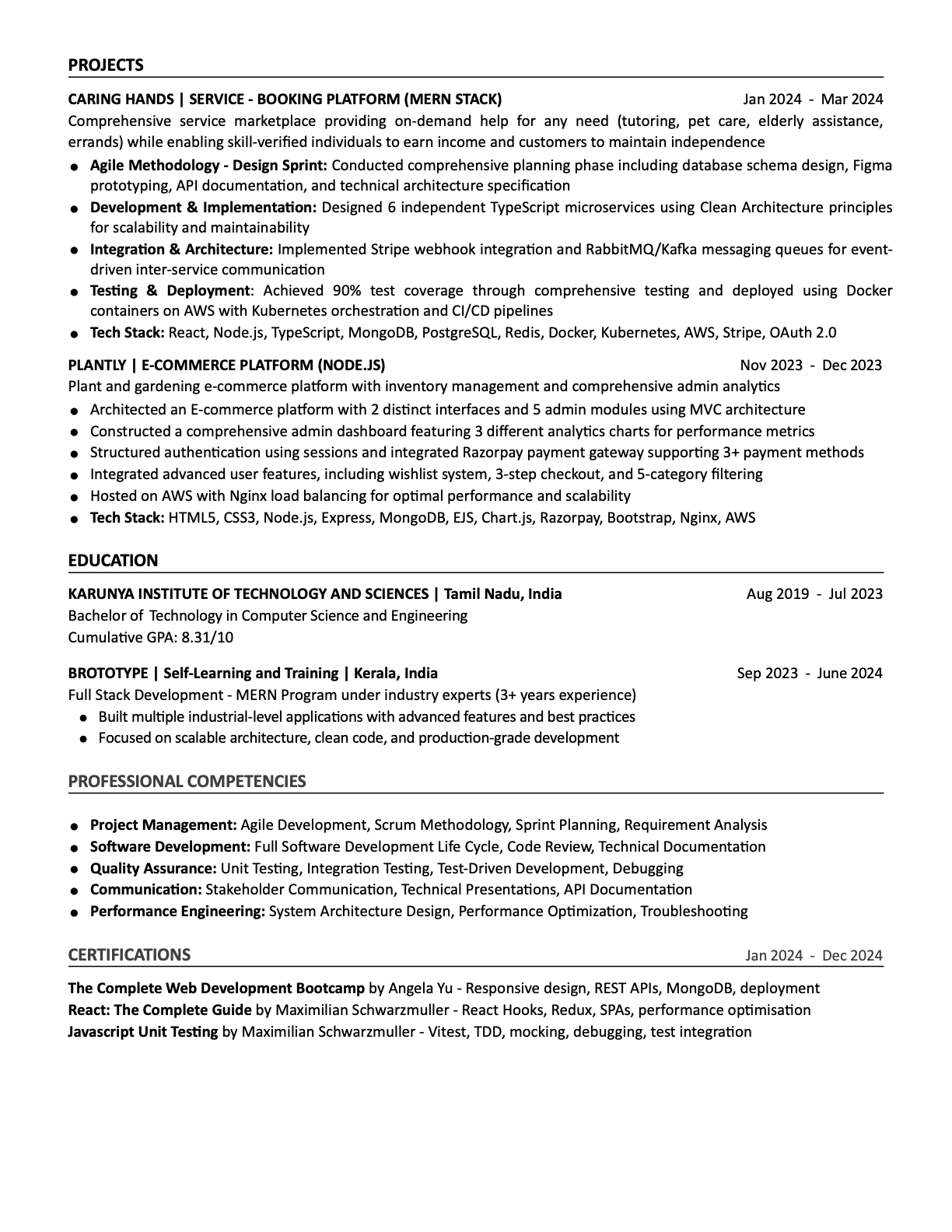 Amal's Resume